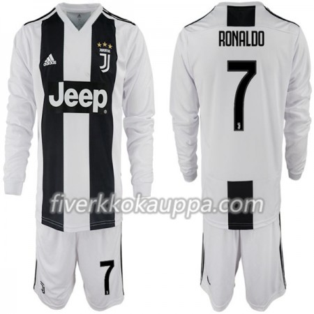 Jalkapallo Pelipaidat/Peliasut Juventus Ronaldo 7 Lasten Kotipelipaita 2018-2019 Pitkähihainen Jalkapallo Pelipaidat/Peliasut Juventus Ronaldo 7 Lasten Kotipelipaita 2018-2019 Pitkähihainen